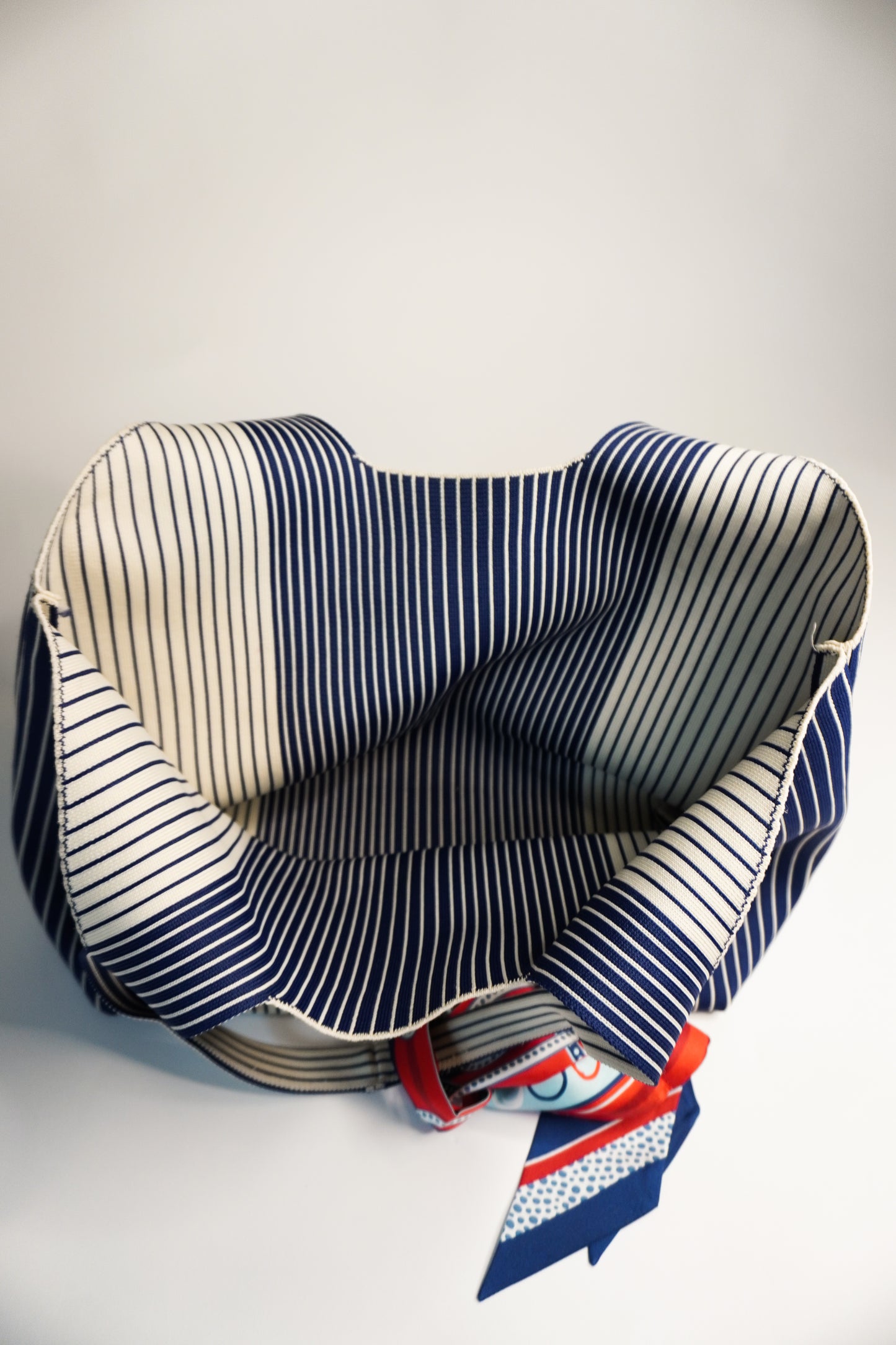 ABCxCB Grey | Navy Tote & The Ellis Silk Mini