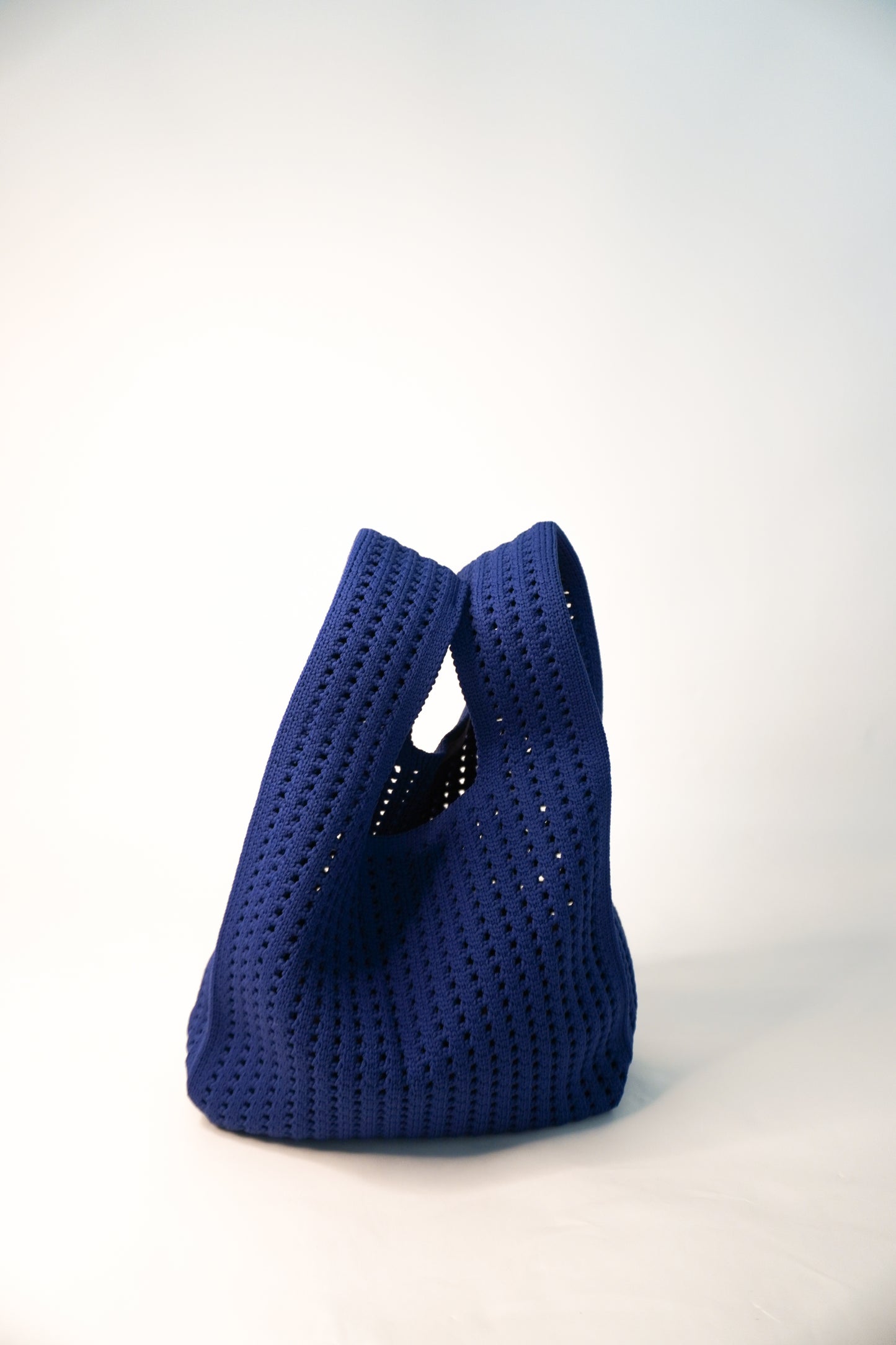 Navy Crochet Handbag