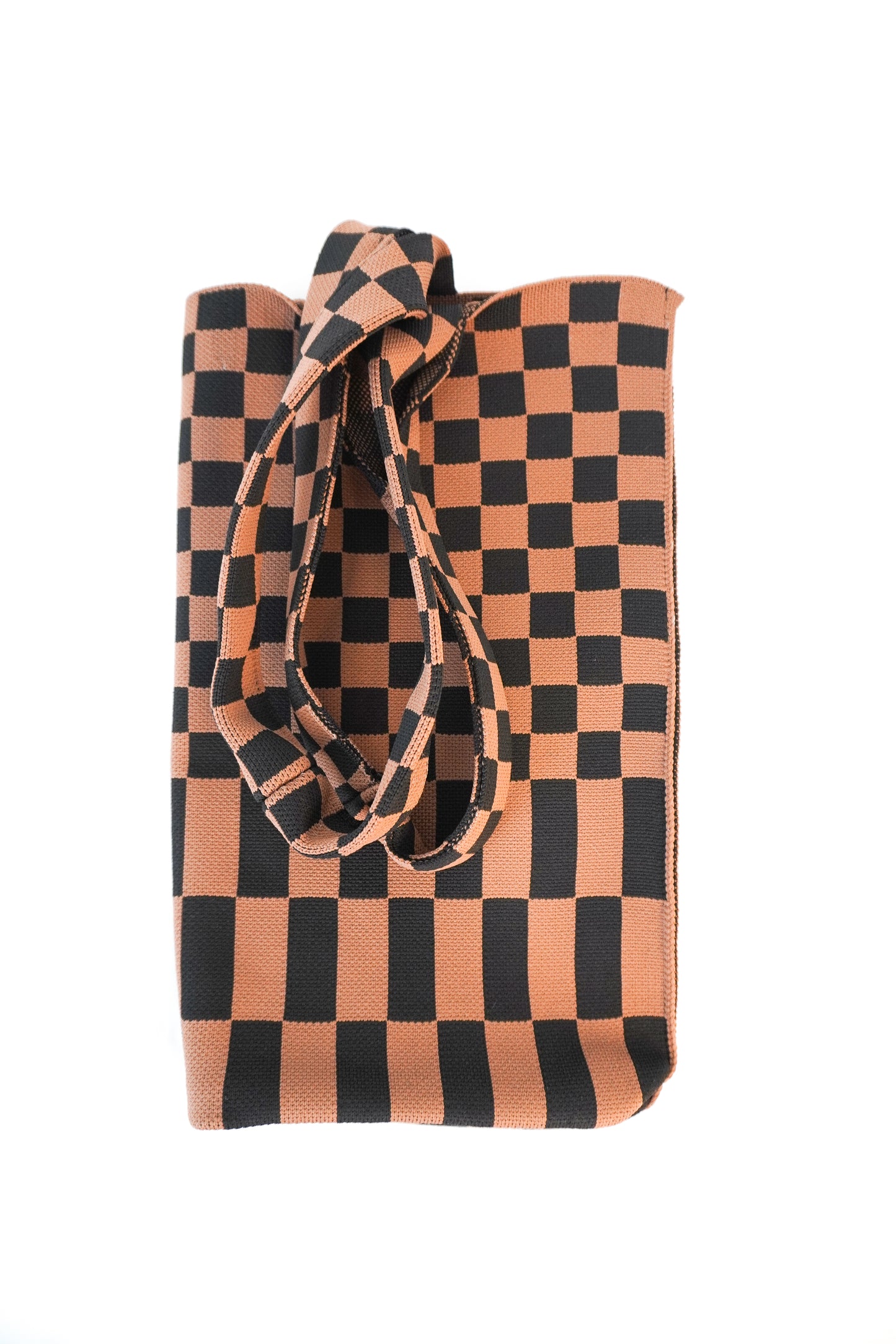 Classic Checkered Skinny Tote