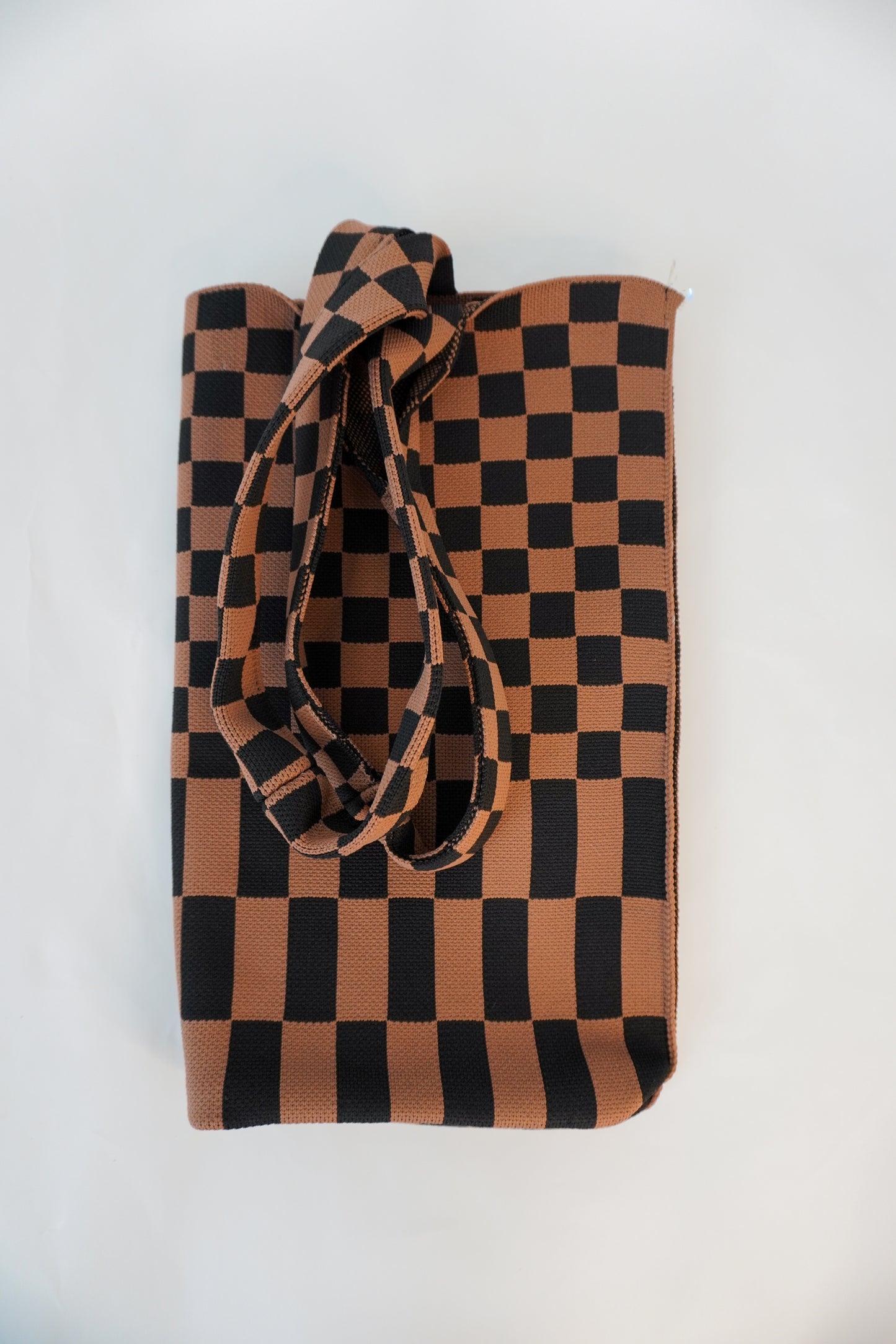 Classic Checkered Skinny Tote