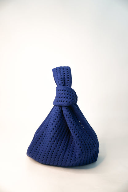 Navy Crochet Handbag
