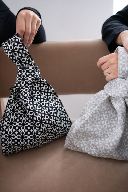 Grey Solitaire Handbag