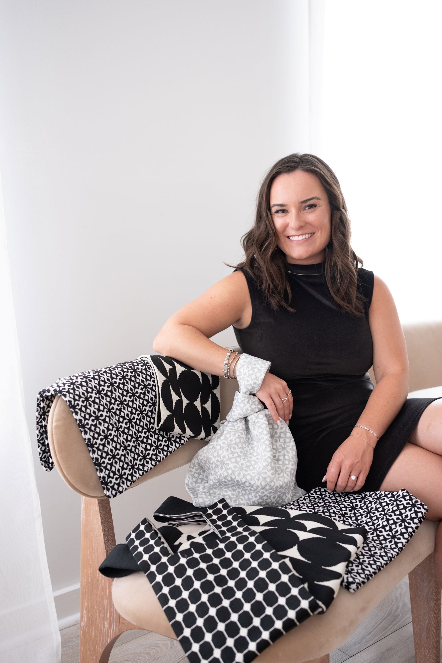 Black Solitaire Handbag