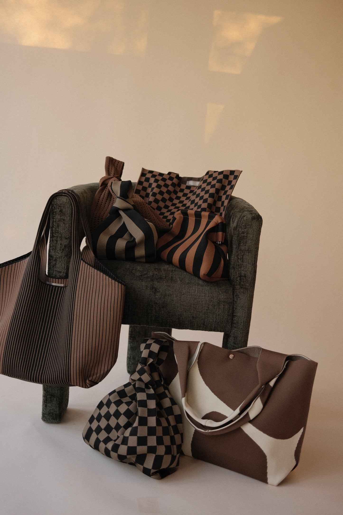 Brown Crochet Handbag