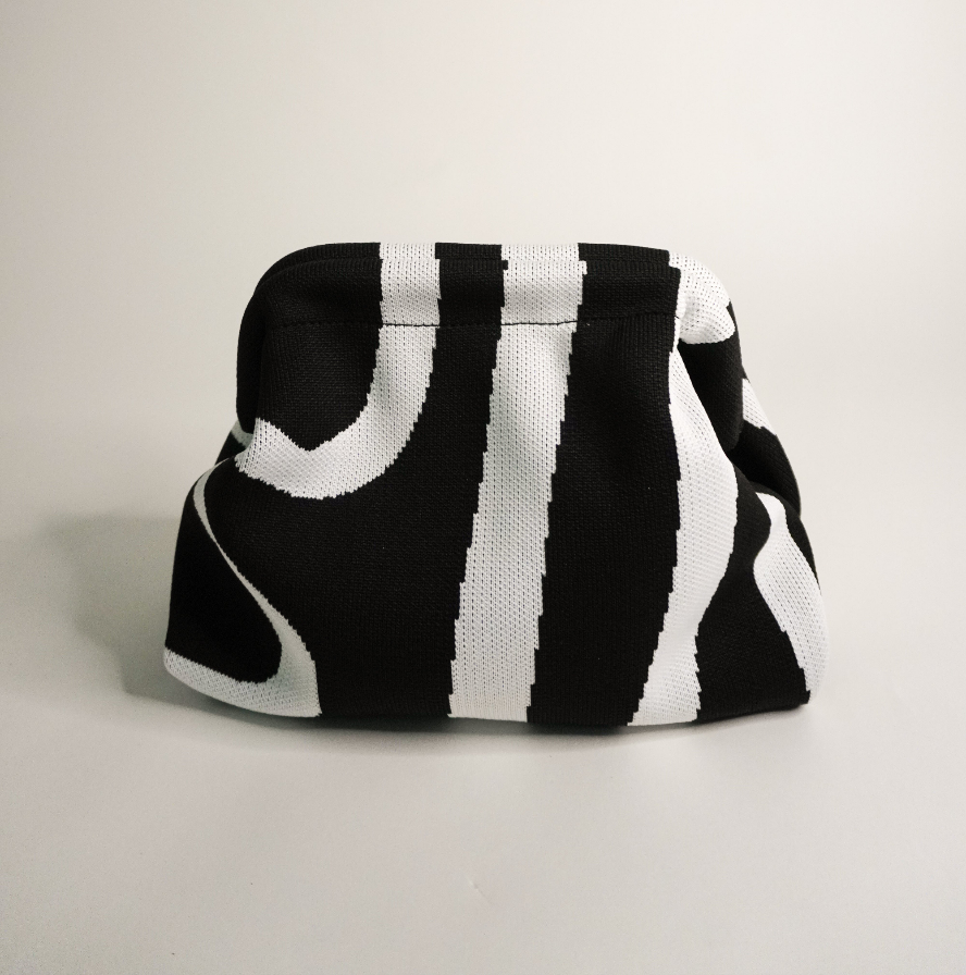 The Black Meander Everywhere Clutch