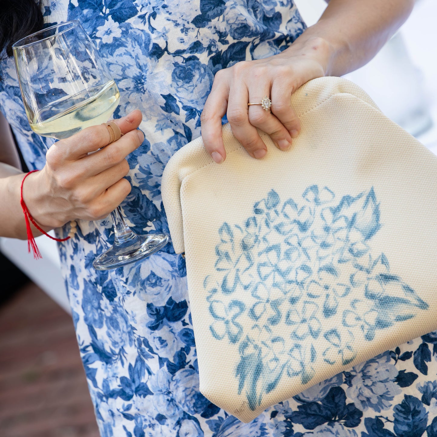 The Something Blue Clutch (Made to Order)